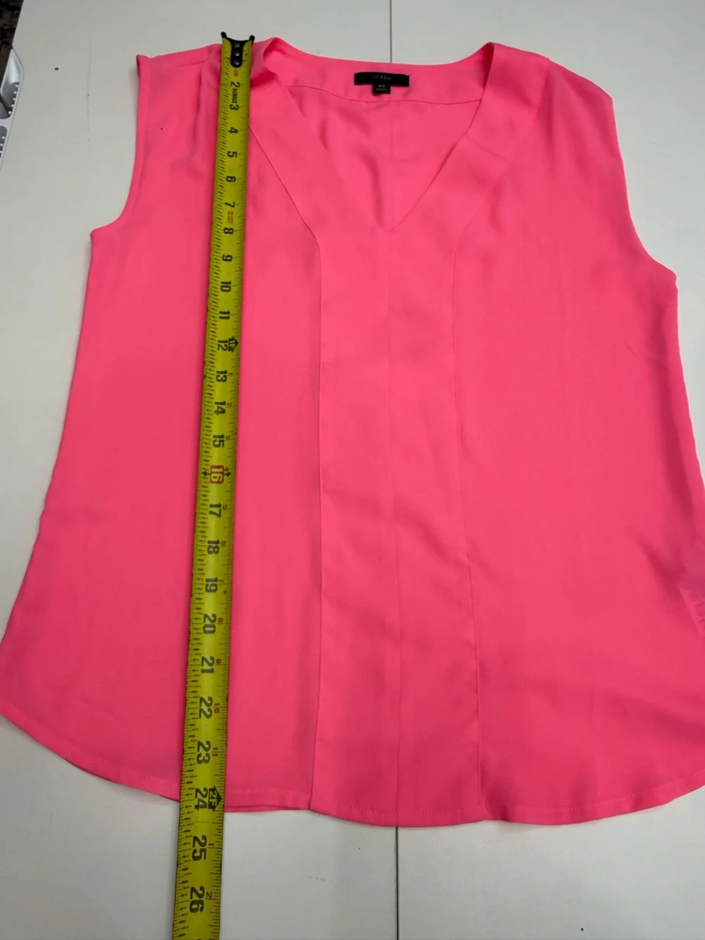 J. Crew Sleeveless V-Neck Camisole in Hot Pink size XS